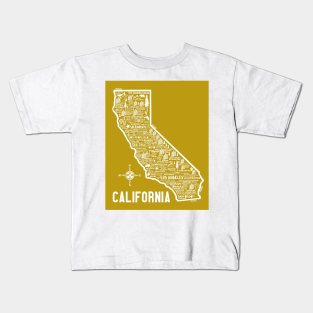 California Map Kids T-Shirt